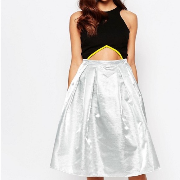 ASOS Dresses & Skirts - NWOT ASOS |Neon/Metallic Midi Dress